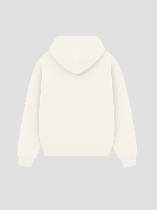 Cropped Heavyweight Natural Hoodie