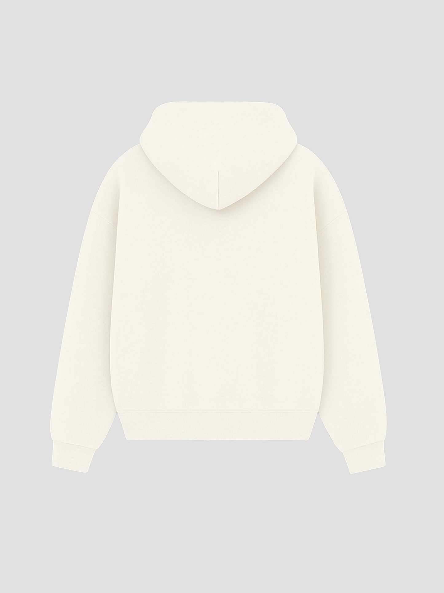 Cropped Heavyweight Natural Hoodie