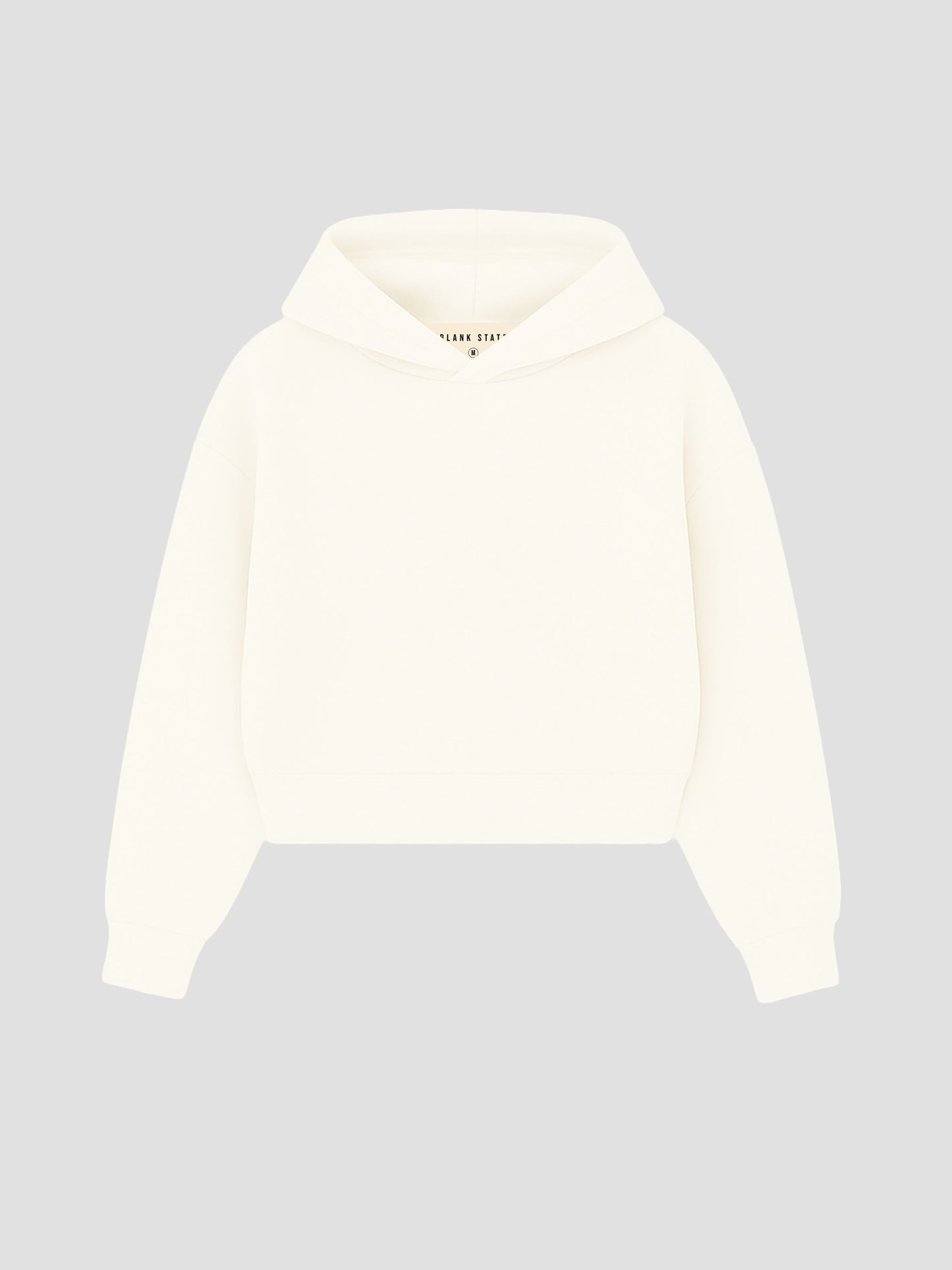 Cropped Heavyweight Natural Hoodie